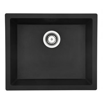 Lavabo Jupiter 600 Køkkenvask m/krom kurveventil, Nedfældning & underlimning